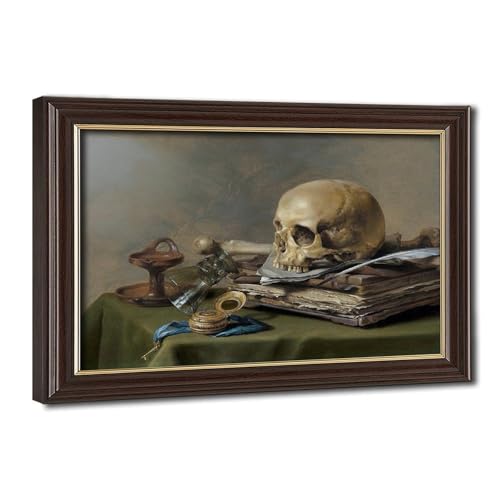 Impressions sur toile Vanitas Still Life 1630 décoration murale bureau