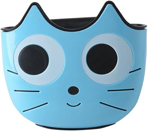 Miniatura 4 de LuckyBamboo Soporte para esponja para fregadero, bonita cesta de gadgets con hebilla para cocina, baño, organizador de lugar de trabajo (bule+rosa,