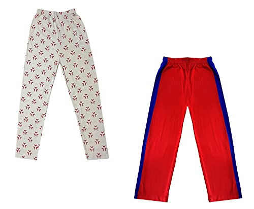 Image of indi weaves Boys and Girls Cotton Solid and Printed Pyjama /Pant /Trackpants