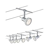Paulmann Set SheelaLED Kit Completo de Cables con 6 focos Sheela, 24 W, Cromo Mate/Opal, 1000 x 0.5 x 16.5 cm