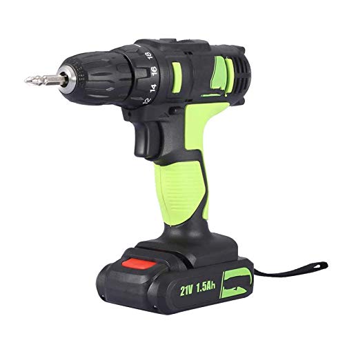 Akkuschrauber,21V Akku-Bohrtreiber, Li-Ionen-Akku,mit Variabler, Geschwindigkeit Leistungsstarker Schraubendreher Werkzeugset,LED-Licht,