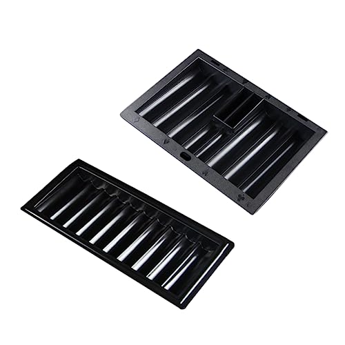 2Pcs Plastic Poker Chip Trays, Large Capacity Storage Rack for Gaming Chips