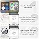 Air Tracker Tag Schlüsselfinder 4er Pack, Koffer Tracker Kompatibel mit Apple Wo ist? APP (Nur iOS), Bluetooth Key Finder für Gepäck/Taschen/Koffer/Brieftasche, Smart KeyFinder, Austauschbarer Akku