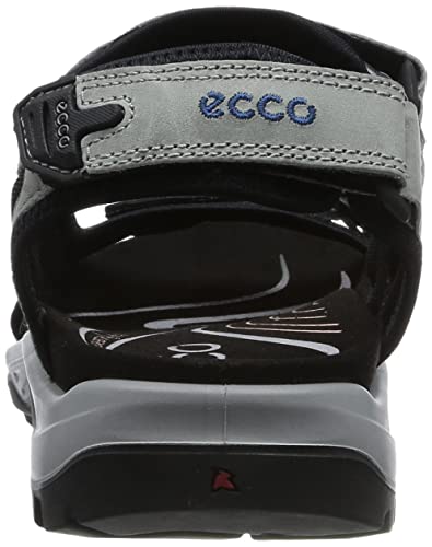 Ecco Mens Offroad 069564 Leather Textile Concrete Wild Dove Sandals 11-11.5 Us #TOP2