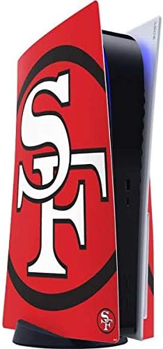 Skinit Decal Gaming Skin Compatible with PS5 Console - Officially Licensed NFL San Franciso 49ers Black & White Design