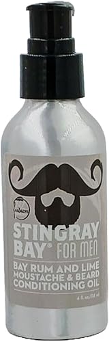 Aceite acondicionador para barba y bigote de Caribean Bay Ron y Lima