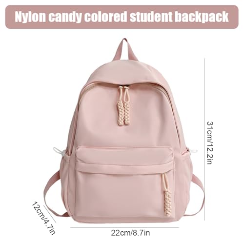Copbopwn Kids' Waterproof School Backpack - Solid Color Casual Day Pack for Travel