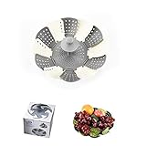 Vaporera plegable para verduras, Gris)