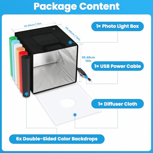 image for Heimekite Light Box,Light Box Photography,12