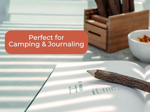 image for BSIRI Black Pencils Wood Pack of 12 in 7 Inch Tree Bark Wooden Favors 