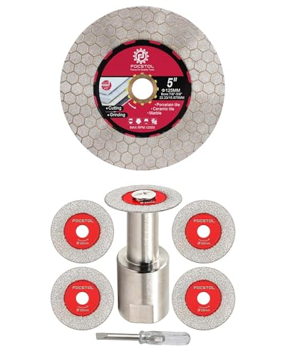 Disque diamant carrelage 125mm double face résistant pour réparer et couper sans casser