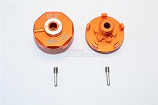 GPM For Traxxas E-Revo Brushless Edition Upgrade Parts Aluminum Wheel Hex Claw (+6mm) - 2Pcs Orange