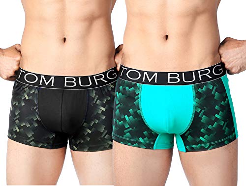 Image of TOM BURG Regular Cotton Designer Casual Smooth & Comfortable Trunks for Men (Pack of 2)