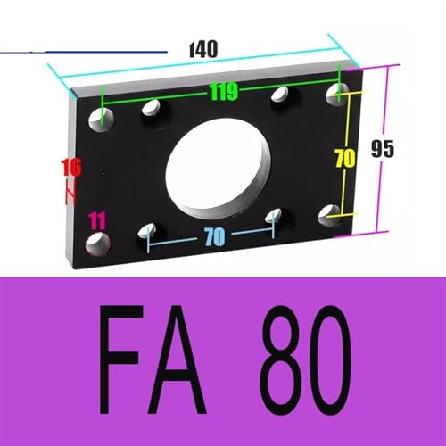 Plaque FA-80 support cylindre SC SU d'origine pneumatique - 3