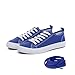 Canvas Shoes for Women Casual Low Top Sneakers Fashion Womens Tennis Shoes with Extra Laces, Cobalt, Size 8