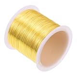 HOODANCOS Fil de Cuivre Gauge Flexible pour Perlage et Fabrication de Bijoux DIY Fil Méta...