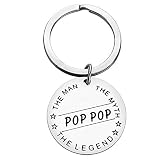 Father's Day Gift Funny Dad Grandpa Papa Gift Keychain from Daughter Son he Man Birthday Gift Key Ch