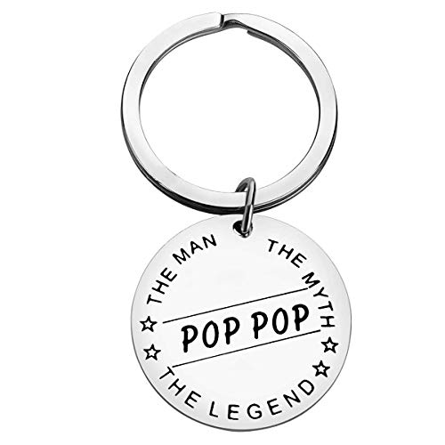 Father's Day Gift Funny Dad Grandpa Papa Gift Keychain From Daughter Son He Man Birthday Gift Key Chain Father Jewelry Gifts Thank You Gift Christmas Jewelry For Dad Father Grandpa #TOP20