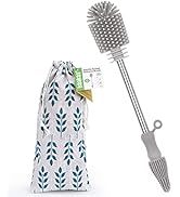 haakaa Cleaning Brush Baby Bottle Brush Cleaner Double-Ended Soft Bristles for Scrubbing Breast P...