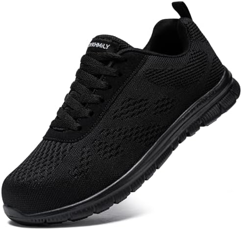 LARNMERN Werkschoenen Heren Antislip Veiligheidsschoenen Stalen Teen Kap Lekbestendige Waterdichte Comfortabele Werklaarzen (zwart,numeric_43EU