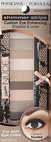 Physicians Formula Shimmer Strips Custom Eye Enhancing Eye Shadow Nude Collection Classic Nude Eyes #TOP3