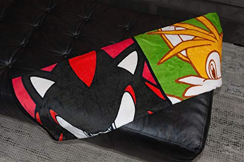 Just Funky Sonic The Hedgehog Warhol Throw Blanket | 45 X 60 Inch Large Fleece Blanket #TOP5