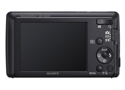 Image of Sony Cyber-Shot DSC-W620 14.1MP Point-and-Shoot Digital Camera (Black) with Camera Case