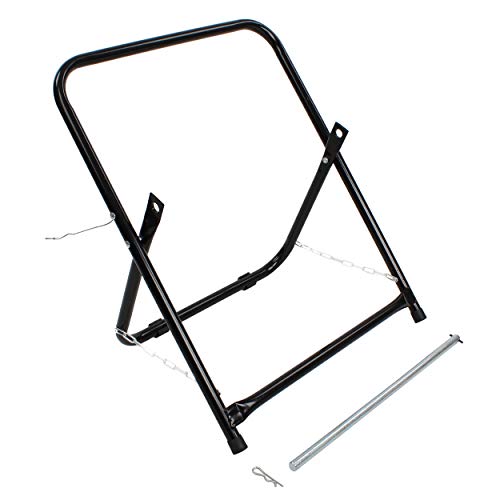 BISupply Wire Spool Rack Cable Caddy, Black - Wiring Spool Dispenser Bulk Cable Holder, Electrical Wires Dolly Spinner