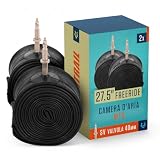 Alphatrail Camera d'aria MTB AirFusion 27.5 Pollici SV 40 mm 2x Set con Garanzia di Mobilita I Copertoni Compatibili Continental, Conti, Maxxis e Kenda