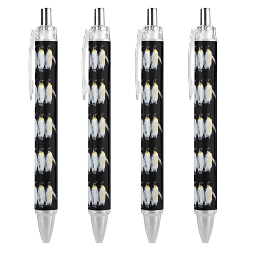 Bolígrafo retráctil de punta fina 0,5 mm Penguins para evitar manchas en la oficina