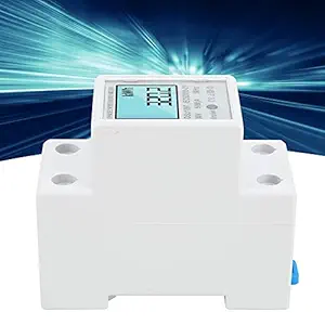 Generic Energy Meter, Impact Resistance Single Phase Energy Meter with LCD Backlight for Display Power Factor for Display Current for Display Voltage for Display Power