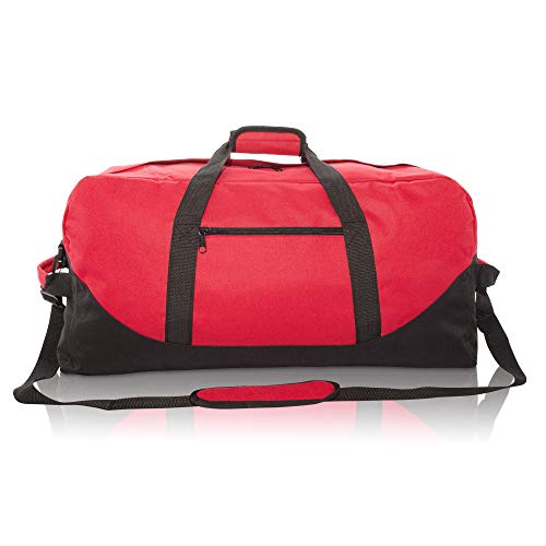 Image of DALIX 25 inch Big Adventure Large Gym Sports Duffle Bag (Black Grey Navy Blue Red Camo)