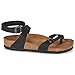 Birkenstock Women's Ankle Strap Sandals, Black Noir Black, 36 EU