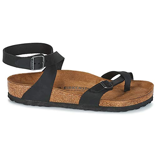 BIRKENSTOCK Women's Ankle Strap Sandals, Black Noir Black, 36 EU2
