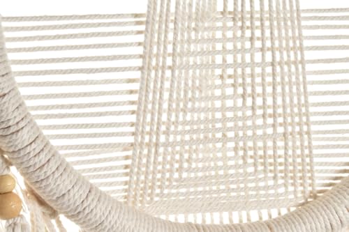 Décoration suspendue en macramé rotin et coton 30x110 cm chic