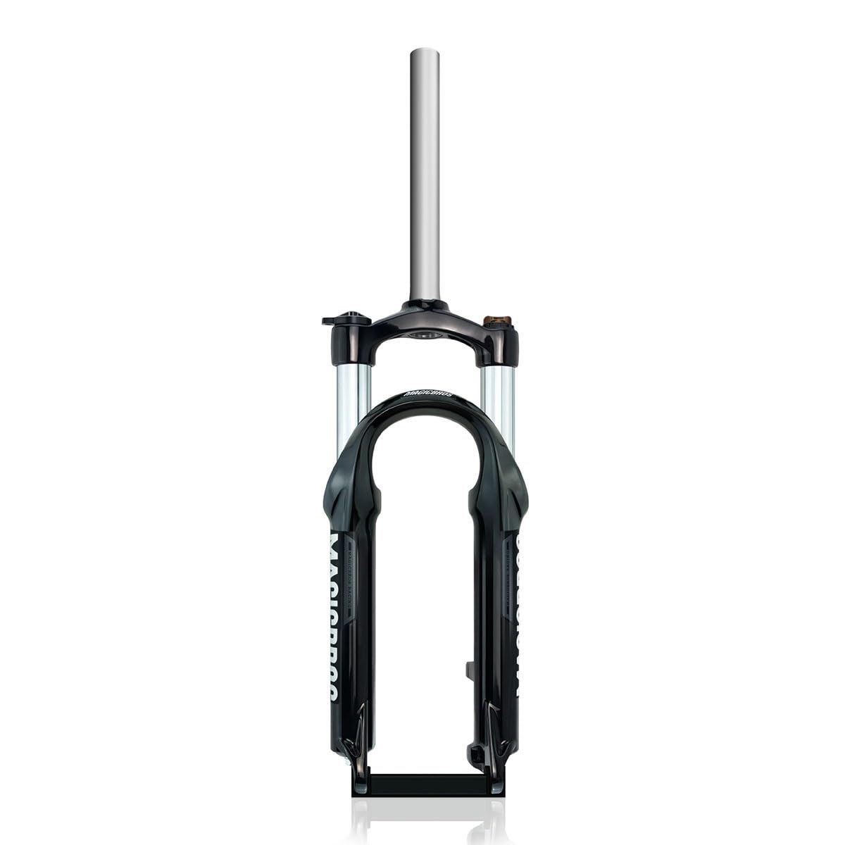 WIQUYBML 20/24 Inch Mountain Bikes Suspension Forks Travel 100mm Kids Bike Fork 1-1/8" Straight Mechanical Spring QR 9 * Disc BrakeQuick Release Front Manual