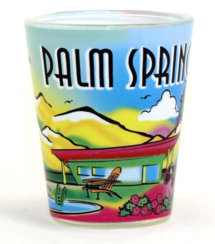 Palm Springs California Neon Rainbow Shot Glass