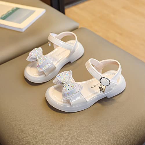 Fashion Summer Girls Sandals Flat Bottom Soft Breathable Comfortable Buckle Bow Casual Kids Sandles3