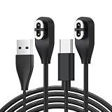 Meliya Confezione da 2 cavi di ricarica compatibili con Shokz, cavo di ricarica magnetico USB e USB-C per cuffie a conduzione ossea Aftershokz Aeropex AS800, Shokz Openrun Pro, Openrun, OpenRun Mini