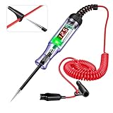 Test Light 3-48V Automotive Digital Fuse Tester – Automotive Voltage Tester with LED Display, Piercing Probe, Electrical Voltage Test Pen for Car, Truck, RV, Boat Circuit Testing 6V 12V 24V