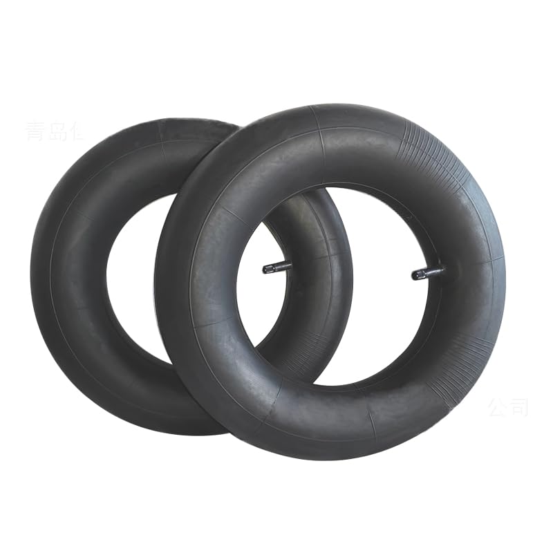 2 Cámaras De Aire 4.80/4.00-8 Para Carretilla, Cortacésped Y Carro – Válvula Curvada, Goma De Alta Calidad, Fácil Instalación, Máxima Presión 30 PSI