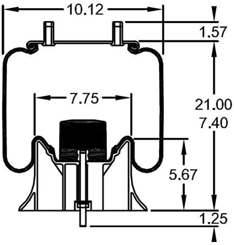Torque Trailer Air Spring Bag Replacement for Hendrickson S23721, C23721