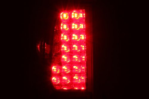AnzoUSA 311174 Red/Smoke LED Taillight for Nissan Frontier - (Sold in Pairs)