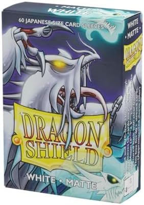 Dragon Shield Matte White 60Ct Japanese Card Sleeves
