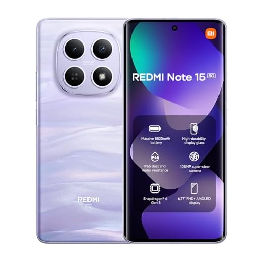 Xiaomi Redmi Note 15 5G 8+256 Mist Purple (No Power Adapter Included)