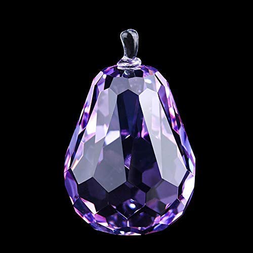 PRIME Pisapapeles Hecho a Mano con Forma de Pera, decoración para el hogar, decoración de Cristal, decoración Fengshui, Caja de Regalo