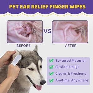 Dog Ear Wipes Finger  Ear Finger Wipes for Dogs  Cats  Pet Ear Cleaning Finger Wipes  Sooths  Deodorizes Prevent Ear Itch  Inflammation  Fresh Coconut Scent All Natural Ingredients  60 Count  Cucciolini Doodles Dog ear wipes finger  ear finger wipes for dogs  cats  pet ear cleaning finger wipes  sooths  deodorizes prevent ear itch  inflammation  fresh coconut scent all natural ingredients  60 count   cucciolini doodles