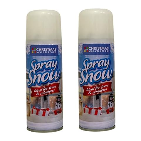 YSAMAX 2 x Artificial Snow Spray for Christmas Party Celebration Instant Xmas Tree Decoration Cover