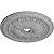 Ekena Millwork CM27TO Tomango Egg & Dart Ceiling Medallion, 27 7/8"OD x 3 7/8"ID x 2 1/2"P, Factory Primed
