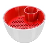 Xiuganpo Tazón Doble de maní, Tazón de Pistacho Versátil Fácil de Limpiar para el Hogar (A)